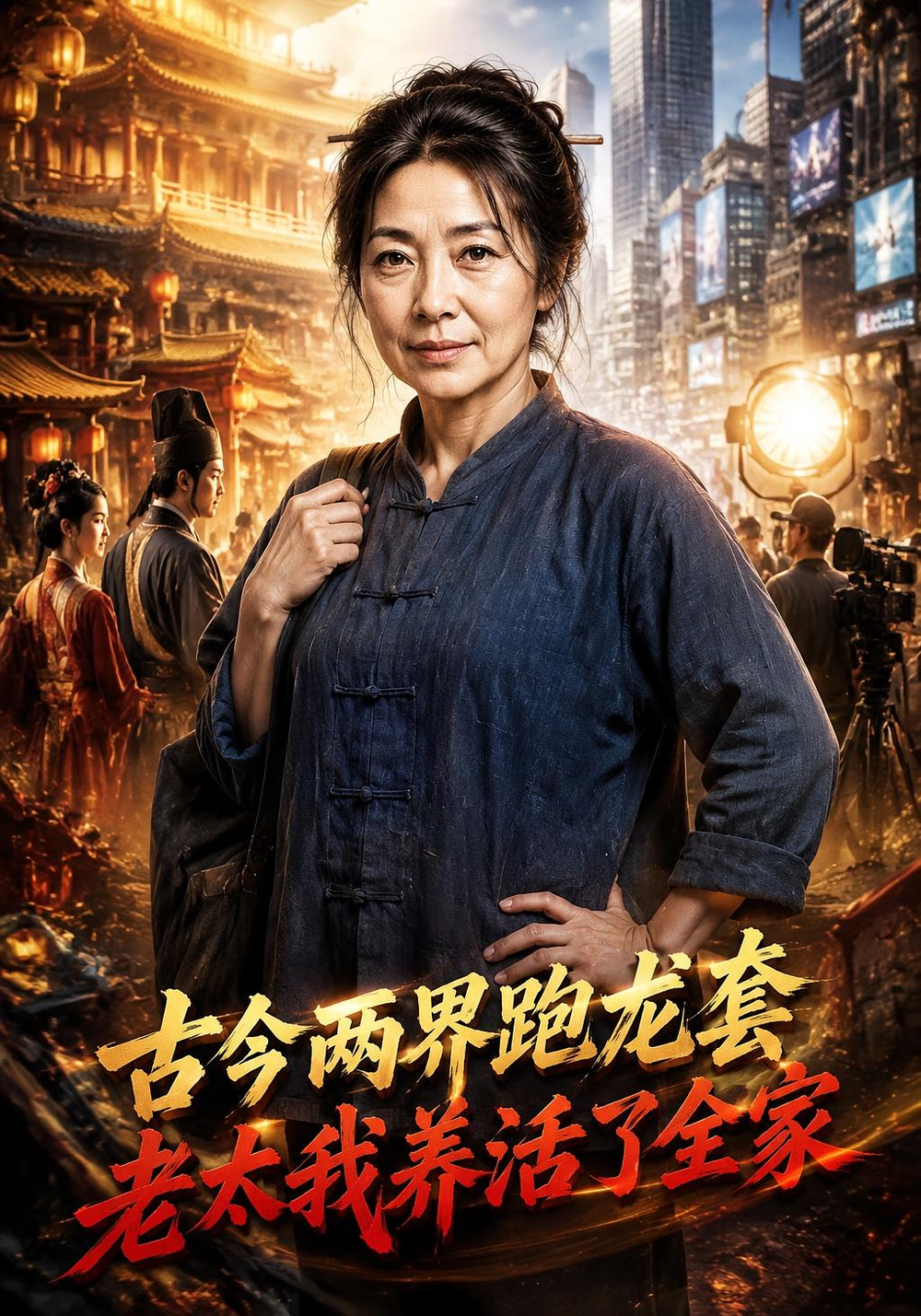 古今两界跑龙套,老太我养活了全家海报