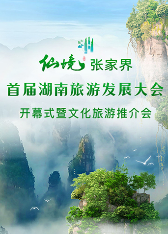 首届湖南旅游发展大会开幕式暨文化旅游推介会海报