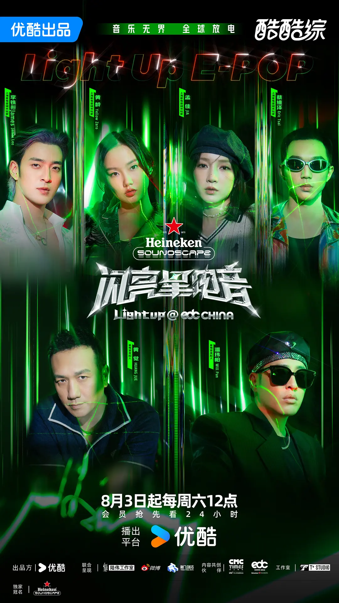 闪亮星电音海报