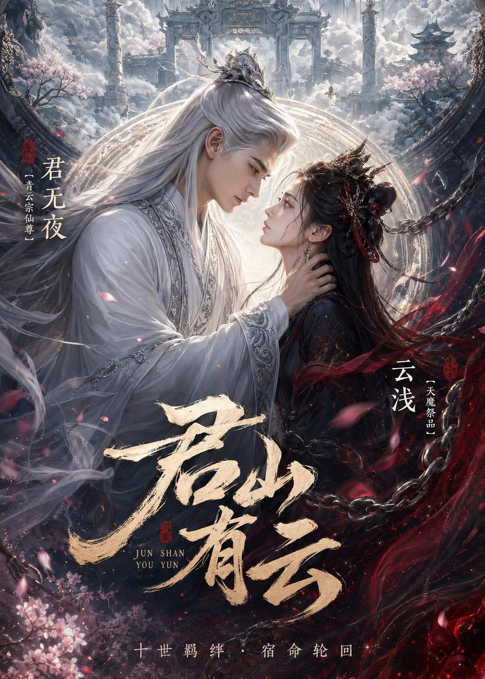 君山有云海报