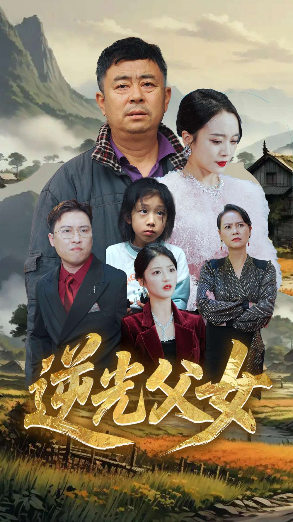 逆光父女海报