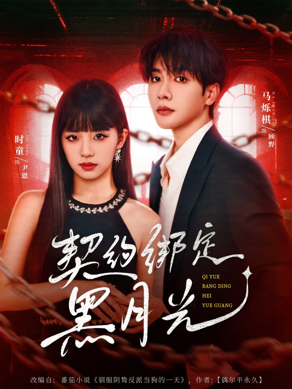 契约绑定黑月光海报