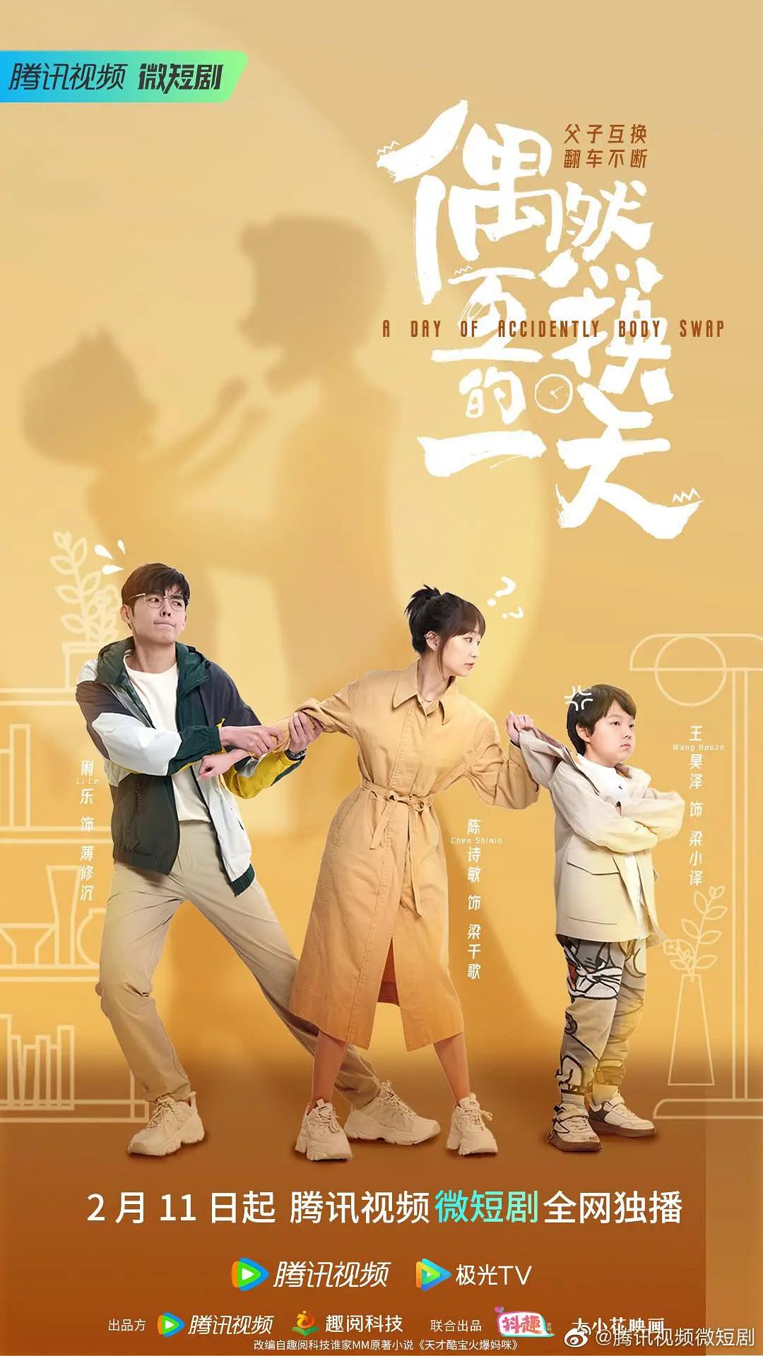 偶然互换的一天海报